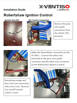 Robertshaw Adaptor Connection